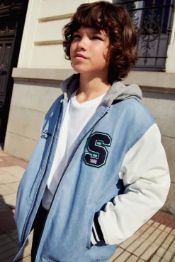 Springfield Kids Chaqueta varsity beisbolera niño azul Discount