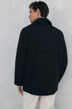 Pedro del Hierro Chaqueta vistas cremallera repelente al agua Negro Online