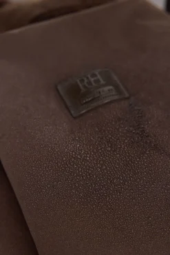 Pedro del Hierro Chaqueta vistas cremallera repelente al agua Marr&oacute;n Discount