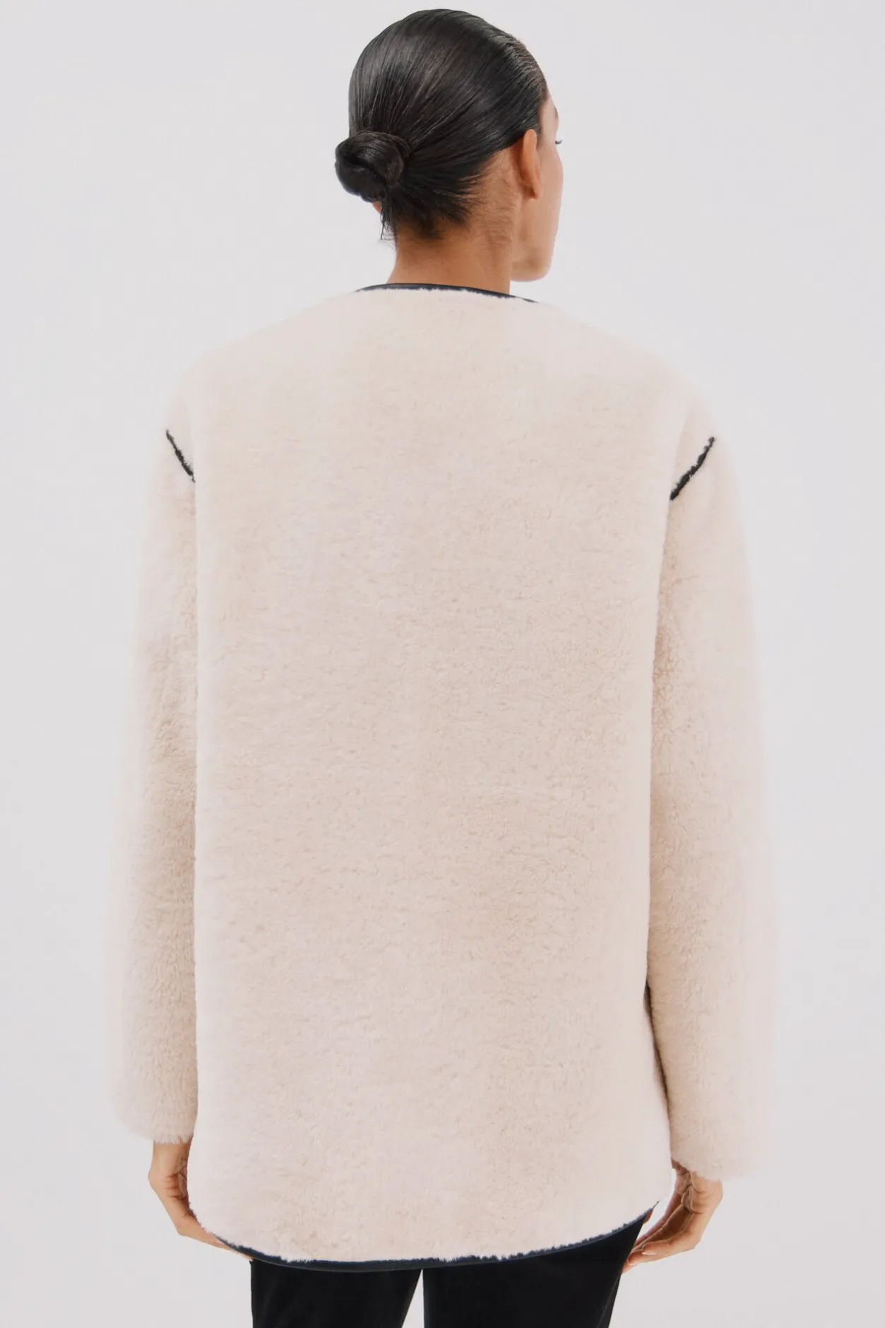 Cortefiel Chaquetón efecto doble faz vivos Marfil Best