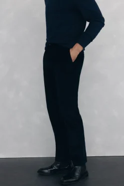 Pedro del Hierro Chino pana gruesa regular fit Azul Sale