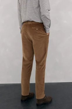 Pedro del Hierro Chino pana gruesa regular fit Marr&oacute;n Best