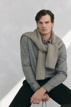 Pedro del Hierro Chino pana gruesa regular fit Verde Sale