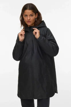 Vero Moda Chubasquero con capucha Negro Hot