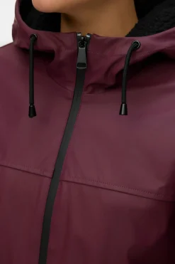 Vero Moda Chubasquero con capucha Granate Discount