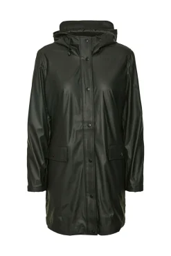 Vero Moda Chubasquero de mujer manga larga con capucha Gris oscuro New