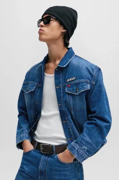 HUGO Cinturón Marr&oacute;n oscuro Sale