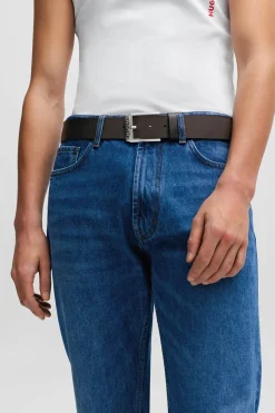 HUGO Cinturón Marr&oacute;n oscuro Sale