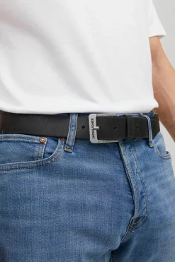 Jack & Jones Cinturón básico piel negro Clearance