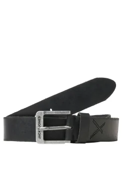Jack & Jones Cinturón básico piel negro Clearance