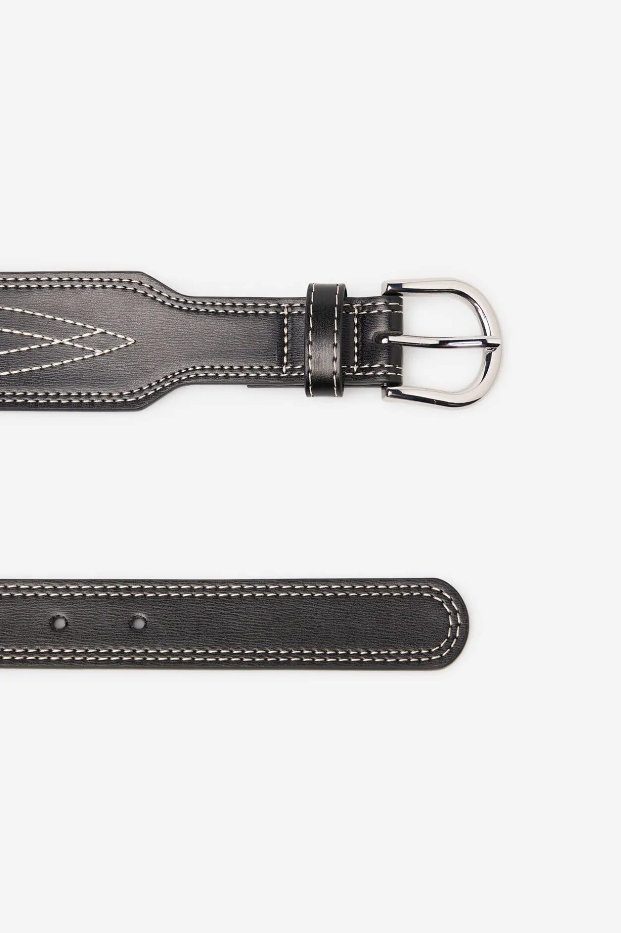 Cortefiel Cinturón campero Negro Outlet