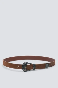 Springfield Cinturón cowboy hebilla flores estampado Discount