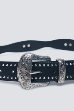 Springfield Cinturón cowboy tachas negro Online