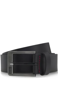 HUGO Cinturón de cuero Negro