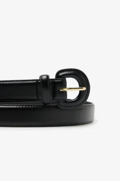 Cortefiel Cinturón forrado básico Negro Online