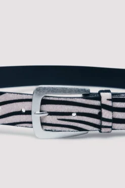 Springfield Cinturón mediano cebra negro Clearance