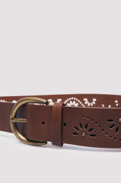 Springfield Cinturón perforados tachas estampado New