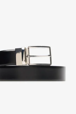 Cortefiel Cinturón piel reversible Negro Best