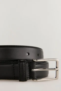 Pedro del Hierro Cinturón piel vestir Negro Outlet