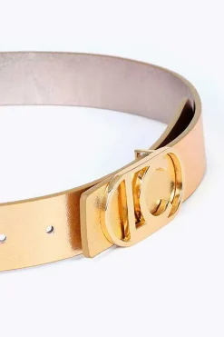 Lola Casademunt Cinturón reversible Amarillo Outlet