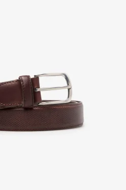 Cortefiel Cinturón sport piel Marr&oacute;n oscuro Hot