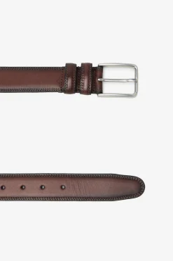 Cortefiel Cinturón sport piel Marr&oacute;n oscuro Discount