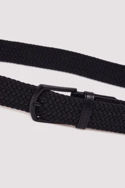 Springfield Cinturón trenzado básico negro Online