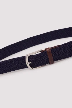 Springfield Cinturón trenzado básico azul New