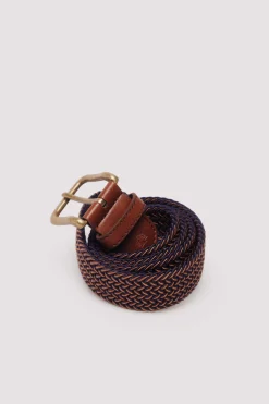 Springfield Cinturón trenzado multicolor azul Discount