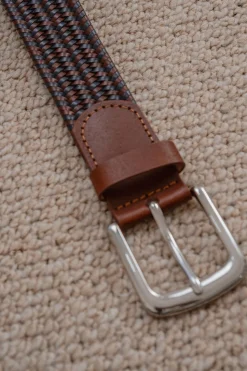 Celopman Cinturón trenzado multicolor azul New