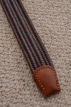 Celopman Cinturón trenzado multicolor azul New