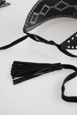 Slowlove Cinturon fajin cuerdas Negro