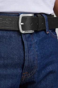 Jack & Jones Cinturon piel negro Sale