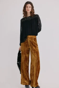 Hoss Intropia Claire. Blusa bordada Azul marino Sale