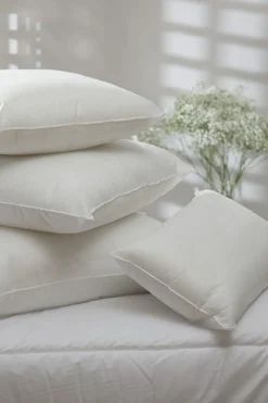 Textura Cojín de fibra firmeza media blanco Best