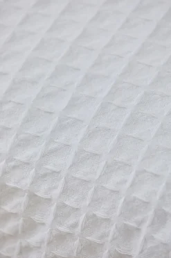 Calma House Colcha de algodón nido de abeja Panal blanco Hot