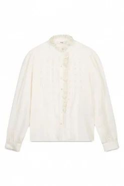 Hoss Intropia Colette. Blusa bordada Marfil