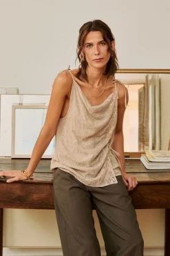 Hoss Intropia Colette. Top romántico Gris Discount