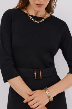 Cortefiel Collar de cadena gruesa Dorado Clearance