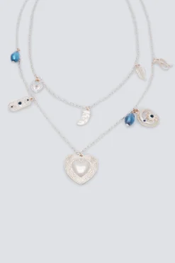 Springfield Collar doble charms boho amarillo