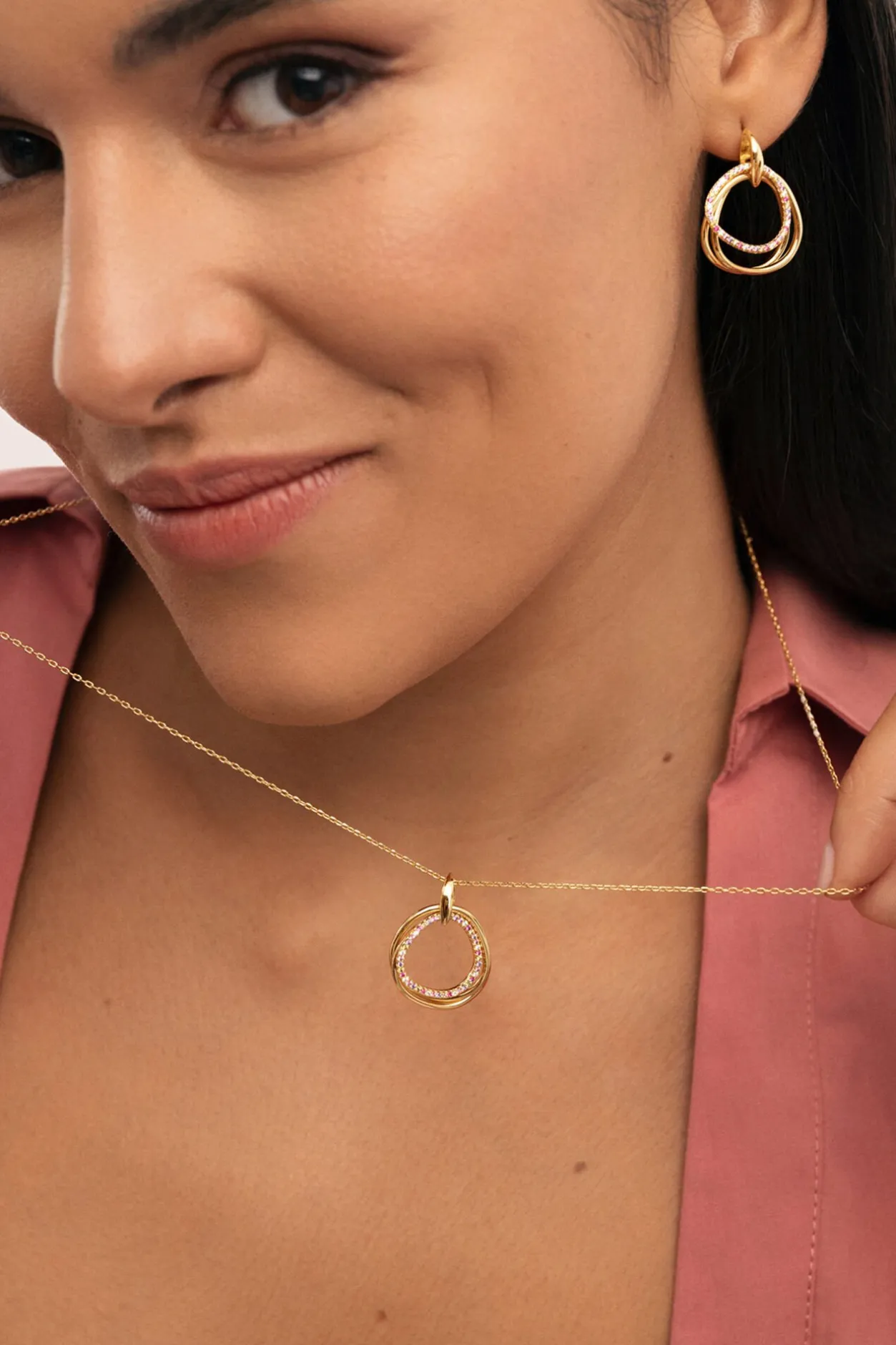 Singularu Collar Oria Colors Baño Oro amarillo Clearance