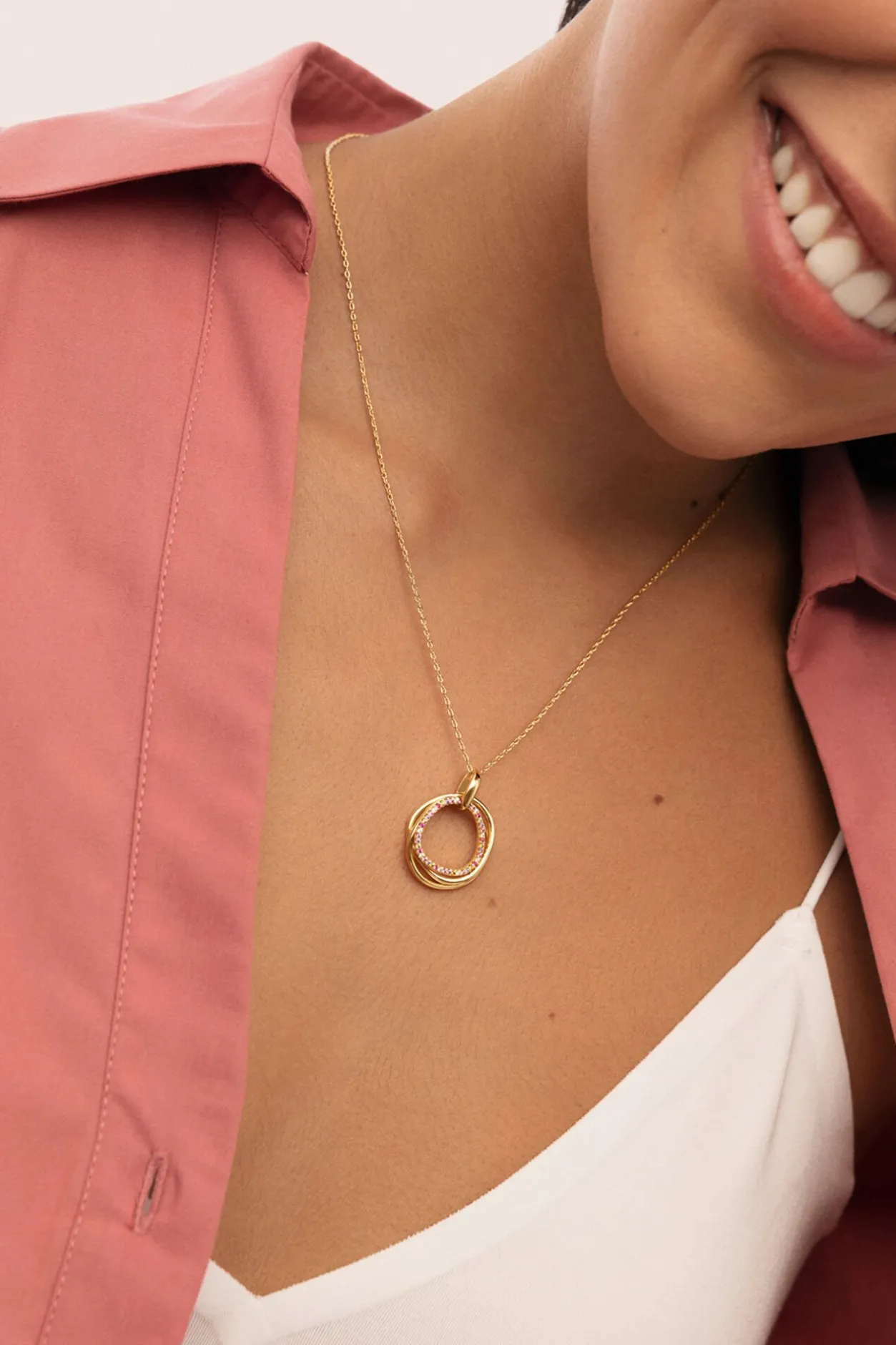 Singularu Collar Oria Colors Baño Oro amarillo Clearance