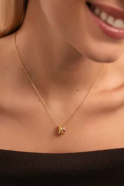 Singularu Collar Pebble Family Colors Baño Oro amarillo Clearance