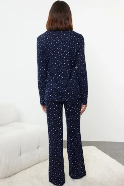 Trendyol Conjunto pijama estrellas azul Best