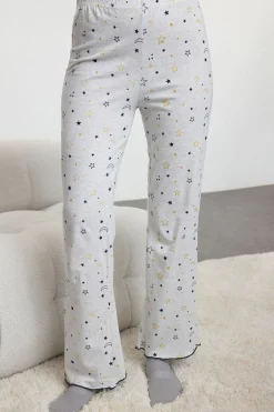 Trendyol Conjunto pijama largo estrellas azul Hot