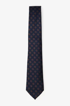 Cortefiel Corbata seda natural Azul marino Online