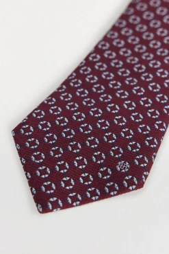 Pedro del Hierro Corbata seda natural Burdeos New