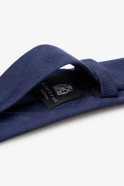 Cortefiel Corbata seda natural Azul marino Best