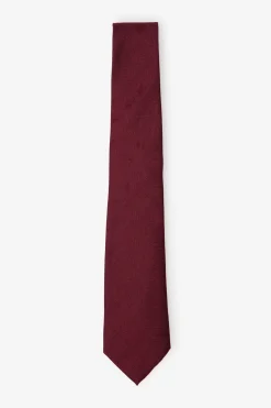 Cortefiel Corbata seda natural Granate Clearance