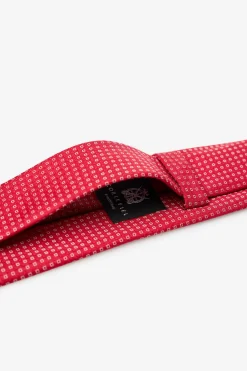 Cortefiel Corbata seda natural Rojo Sale